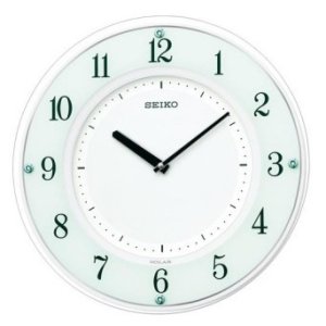 画像1: SEIKO[ セイコー]　セイコークロック　SF505W　掛時計 ソーラー 電波クロック　正規品