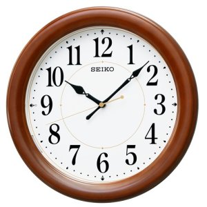 画像1: SEIKO[セイコー]　セイコークロック　KX204B　掛時計 夜でも見える　電波クロック　正規品