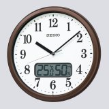 SEIKO[セイコー]　セイコークロック KX244B 掛時計　スタンダード（液晶表示付） 電波クロック　正規品