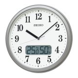 SEIKO[セイコー]　セイコークロック KX244S 掛時計　スタンダード（液晶表示付） 電波クロック　正規品