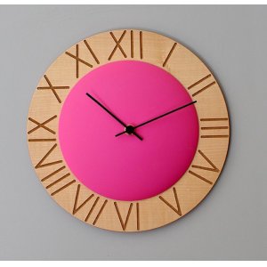 画像1: pirondini『ピロンディーニ』wall clock collection　015 Ettore_fuchsia　正規品