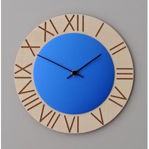画像1: pirondini『ピロンディーニ』wall clock collection　015 Ettore_blue　正規品