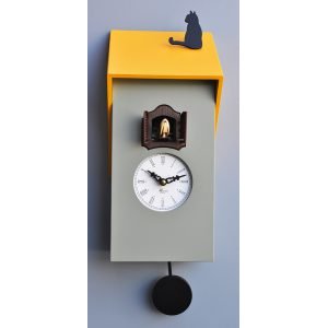 画像1: pirondini『ピロンディーニ』cuckoo clock collection　106_cementgrey-yellowroof　正規品