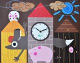 pirondini『ピロンディーニ』wall clock collection　096-Three_pigs　正規品