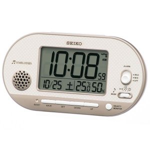 画像1: SEIKO[セイコー]　セイコークロック　SQ795G　　デジタル時計　温度・湿度表示付　電波クロック　正規品
