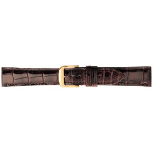 画像1: BAMBI[バンビ]　グレーシャス ワニ革(クロコダイル・シャイニング) BWB005B　正規品　「腕時計交換ベルト」