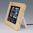 画像2: SEIKO[セイコー] セイコークロック DL219B 　デジタル時計　C3MONO　電波クロック　明るい木目調仕上げの掛け置き兼用　正規品 (2)