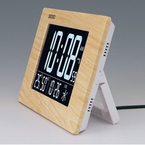 画像2: SEIKO[セイコー] セイコークロック DL219B 　デジタル時計　C3MONO　電波クロック　明るい木目調仕上げの掛け置き兼用　正規品