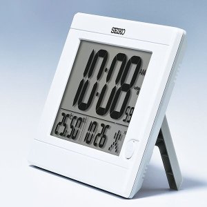 画像2: SEIKO[セイコー]　セイコークロック　SQ447W　　デジタル時計　温度・湿度表示付　電波クロック　フルオートカレンダー　正規品