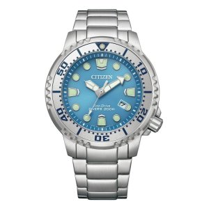 画像1: CITIZEN[シチズン]PROMASTER[プロマスター]   BN0165-55L　MARINEシリーズ   エコ・ドライブ   200m潜水用防水  メタルバンド  メンズ　 正規品