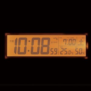 画像4: SEIKO[セイコー] セイコークロック　SQ324K　温度・湿度表示付　夜でも見える　電波デジタルクロック 　正規品