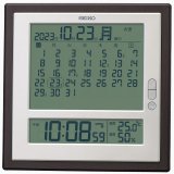 SEIKO[ セイコー] クロック　デジタル電波クロック  マンスリーカレンダー機能搭載　SQ450B　正規品