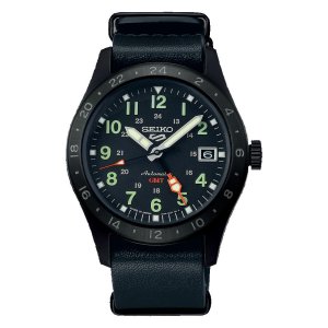 画像1: SEIKO[セイコー] 5スポーツ[5スポーツ] Field series　SBSC013　メカニカルGMT メンズモデル　レザーバンド　正規品