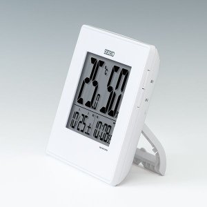 画像2: SEIKO[セイコー] セイコークロック　SQ798W　温度・湿度表示付　電波クロック　電子音アラーム　正規品