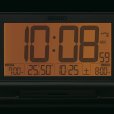 画像4: SEIKO[セイコー] セイコークロック　SQ322S　夜でも見える自動点灯　電波クロック　温湿度表示　電子音アラーム　正規品 (4)