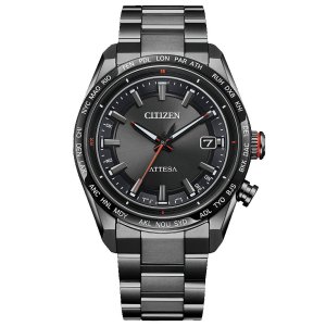 画像1: CITIZEN[シチズン] ATTESA [アテッサ] CB0286-61E　ACT Line　エコ・ドライブ電波時計（ワールドタイム機能）ブラックチタンシリーズ　メンズモデル　正規品