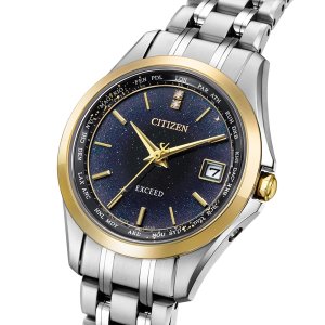 画像3: CITIZEN[シチズン]  EXCEED[エクシード] EC1127-68L エコドライブ 電波時計 ダイレクトフライト  七夕モチーフ「天の川」 限定  腕時計   ペアモデル 第3弾   限定モデル：400本　レディスモデル   正規品