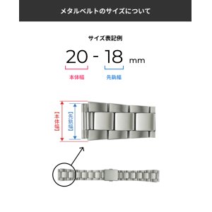画像2: BAMBI[バンビ]BAMBI　バンビ　ブロックダブルロック　BSBE1125S　正規品　「腕時計交換ベルト」