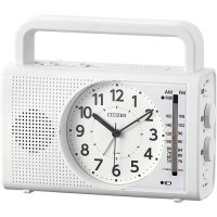 RHYTHM[リズム] RHYTHM　シチズン CITIZEN 　4RQ002-003 　多機能型防災クロック 　　シロ　正規品