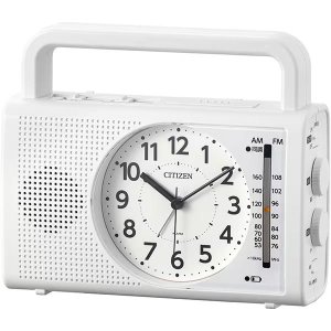 画像1: RHYTHM[リズム] RHYTHM　シチズン CITIZEN 　4RQ002-003 　多機能型防災クロック 　　シロ　正規品
