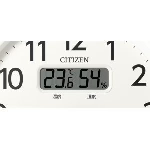 画像3: RHYTHM[リズム]　シチズン CITIZEN　8FYA06-006　電波掛け時計 　温度 湿度 　カレンダー 　連続秒針　 茶メタリック色　 正規品