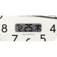 画像4: RHYTHM[リズム]　シチズン CITIZEN　8FYA06-006　電波掛け時計 　温度 湿度 　カレンダー 　連続秒針　 茶メタリック色　 正規品 (4)