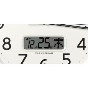 画像4: RHYTHM[リズム]　シチズン CITIZEN　8FYA06-006　電波掛け時計 　温度 湿度 　カレンダー 　連続秒針　 茶メタリック色　 正規品