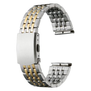 画像1: BAMBI[バンビ]　BAMBI　バンビメタル　ブロックワンタッチ　BSBE1245TG　正規品　「腕時計交換ベルト」