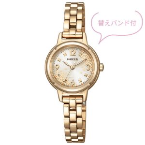画像1: CITIZEN[ シチズン] Wicca[ウィッカ]  KP3-627-91   ソーラーテック 「キンモクセイ」モチーフ 替えバンド（合成皮革/ECOPET）付限定モデル　  レディスモデル　正規品