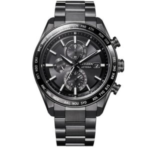 画像1: CITIZEN[シチズン] ATTESA [アテッサ] AT8294-59E　ACT Line　光発電エコ・ドライブ電波時計 ダイレクトフライト　ブラックチタンシリーズ　 メンズモデル　正規品