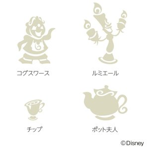 画像3: SEIKO[セイコー]　セイコークロック　FS516L キャラクター　大人のディズニーファンに向けたプリンセス「美女と野獣」の掛時計　電波クロック　正規品