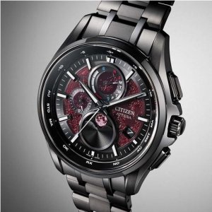 画像4: CITIZEN[シチズン] ATTESA [アテッサ] BY1005-73Z　ACT Line　光発電エコ・ドライブ電波時計 ダイレクトフライト 　ブラックチタンシリーズ　 Shades of Red 限定モデル  世界限定2,200本  メンズモデル　正規品