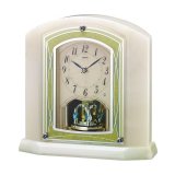 SEIKO[ セイコー]　セイコークロック　置時計　HW579M　セイコーエムブレム 　電波置き時計 　正規品