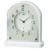 SEIKO[ セイコー]　セイコークロック　置時計　HW587W　セイコーエムブレム 　電波クロック　正規品