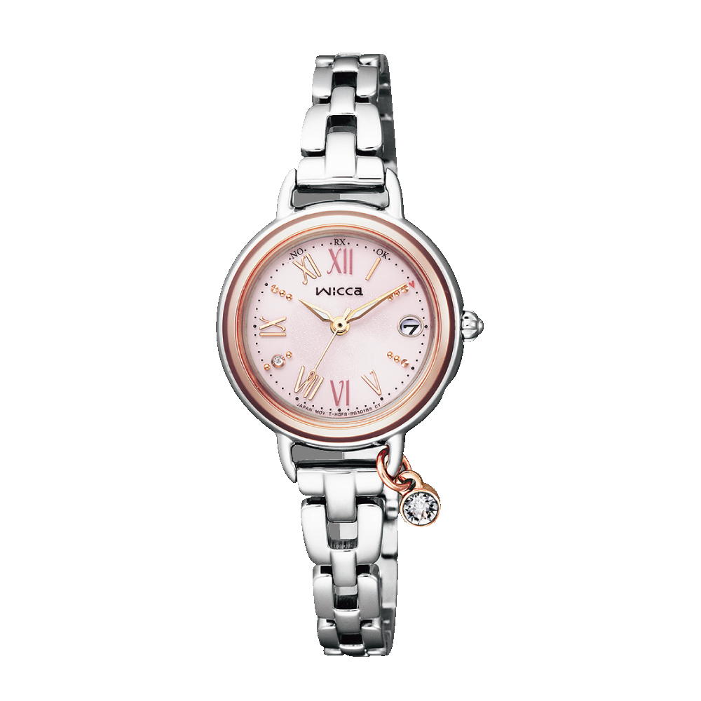 CITIZEN[シチズン] Wicca[ウィッカ] KL0-537-91 ソーラーテック電波時計 ブレスライン ＃ときめくダイヤ レディース 正規品  | WatchClubfuzi (ウォッチ倶楽部 富士)
