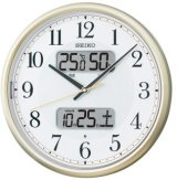 画像: SEIKO[ セイコー]　セイコークロック　KX384S　掛時計　スタンダード（液晶表示付） 電波クロック　正規品