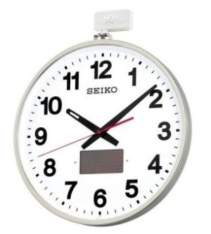 画像1: SEIKO[ セイコー]　セイコークロック　SF211S　掛時計　オフィスタイプ  電波クロック 　屋外・防雨型　ソーラー電波時計　正規品 (1)