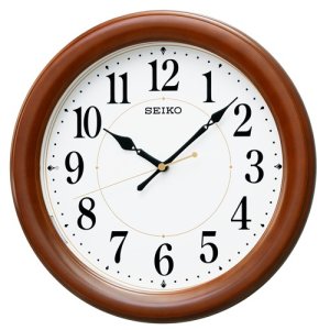 画像1: SEIKO[セイコー]　セイコークロック　KX204B　掛時計 夜でも見える　電波クロック　正規品 (1)