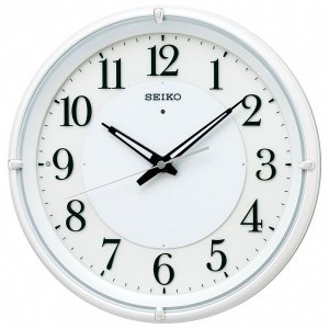 画像1: SEIKO[セイコー]　セイコークロック　KX233W　掛時計 夜でも見える　電波クロック　正規品 (1)
