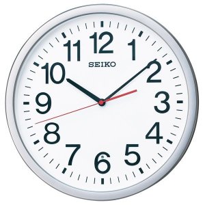 画像1: SEIKO[セイコー]　セイコークロック　KX229S 　掛時計　オフィスタイプ  電波クロック正規品 (1)