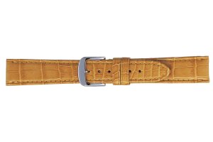 画像1: BAMBI[バンビ]　グレーシャス ワニ革（クロコダイル・マット） BWA004Y　正規品　「腕時計交換ベルト」 (1)