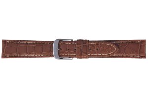 画像1: BAMBI[バンビ]　グレーシャス ワニ革（クロコダイル・マット） BWA004C　正規品　「腕時計交換ベルト」 (1)