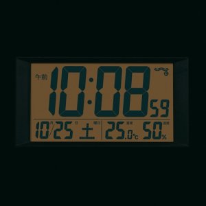 画像2: SEIKO[セイコー]　セイコークロック SQ438G デジタル時計 夜でも見える 電波クロック　正規品 (2)