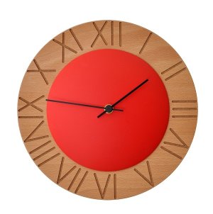 画像1: pirondini『ピロンディーニ』wall clock collection　015 Ettore_orange　正規品 (1)