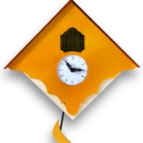 画像: pirondini『ピロンディーニ』cuckoo clock collection　103_Cucu_chalet_front_cherry（yellow,green）　正規品