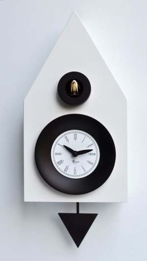 画像1: pirondini『ピロンディーニ』cuckoo clock collection　114_RAL9010　正規品 (1)