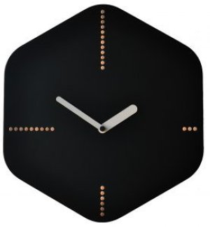 画像1: pirondini『ピロンディーニ』wall clock collection　045Hexagon_black　正規品 (1)