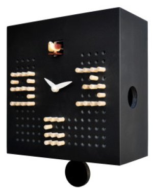 画像1: pirondini『ピロンディーニ』cuckoo clock collection　822_Black  正規品 (1)