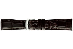 画像1: BAMBI[バンビ]　グレーシャス ワニ革(クロコダイル・マット) BWB030B　正規品　「腕時計交換ベルト」 (1)