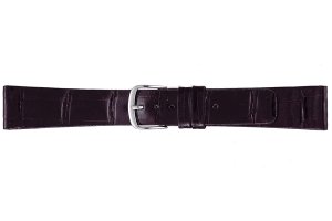 画像1: BAMBI[バンビ]　グレーシャス ワニ革(クロコダイル・シャイニング) BWB081A　正規品　「腕時計交換ベルト」 (1)